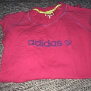 Pink Adidas sweat shirt
